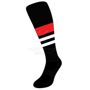 Durable 100% <b>Wool</b> Seamless Breathable Non-Slip Soccer <b>Socks</b> with Cuff Logo for Winter Practice and Outdoor Sports Use - Product Image 2