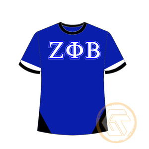T-shirt décontracté en jersey de coton et polyester respirant de haute qualité avec logo personnalisé Zeta Phi Beta pour femmes, vêtements de sororité, vente en gros - Product Image 1
