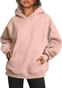 Sweat à capuche pour femme de haute qualité, épais, 100% coton, confortable, coupe décontractée, surdimensionné, extensible à l'avant - Product Image 2