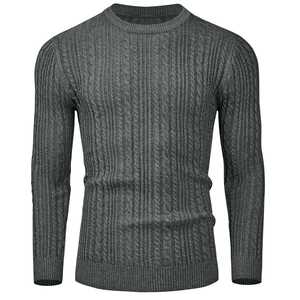 Men's Long-Sleeve Winter Polyester/Cotton <b>Pullover</b> <b>Sweater</b> O-Neck Plus Size Breathable Quick Dry Anti-Pilling Men Cotton <b>Sweater</b> - Product Image 1