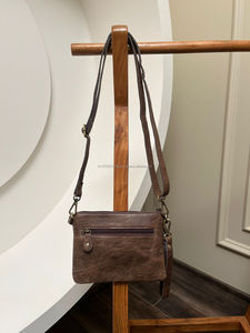 Nueva llegada occidental estampado cuero de vaca nuevo elegante bolso tallado a mano de cuero borla Boho pelo en ocultar Sling Bag - Product Image 5