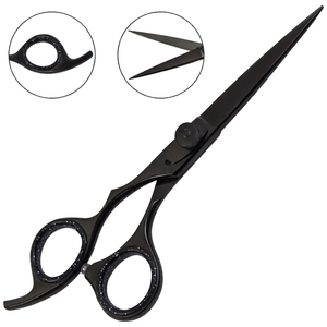 Professional Razor Edge Hair Scissors 6.5 Inch Black Stainless Steel Barber Cutting <b>Shears</b> Salon Hairdressing Styling <b>Tool</b> - Product Image 2