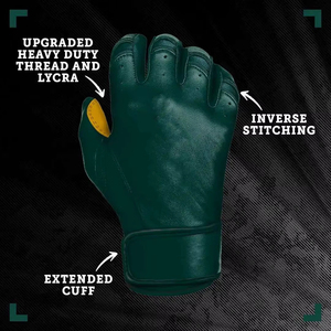 Guantes de Bateo de Béisbol y Sóftbol de Cuero Genuino de Alta Calidad 2026, Talla XL para Mano Izquierda, Diseño Multicolor, Cierre de Gancho y Bucle, para Adultos, OEM - Product Image 4