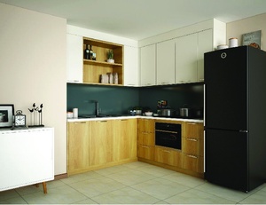 Vietnam Modern <b>Wall</b>-Mounted Kitchen <b>Cabinets</b> Durable Particle Board MDF Plywood Eco-Friendly <b>Metal</b> Handles Apartment Use 5 - Product Image 1