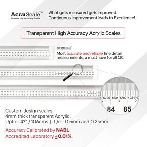 AGS DiaScale Precision Diameter <b>Tape</b> <b>Measure</b> NABL Calibrated Circular Measurement Tool For Pipe Tube And Cylinder Gauging - Product Image 5