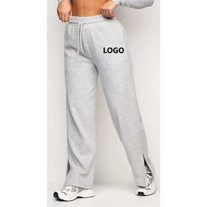 Pantalones Deportivos Nuevos para Mujer, Holgados, de Pierna Ancha, Rectos, para Ciclismo, Correr, Trotar, con Bolsillos Laterales - Product Image 1