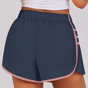 Shorts de Cintura Alta para Mujer, Casuales, con Cintura Ajustable, Corte Holgado, Ligeros, para Uso Diario, Pantalones Cortos de Verano - Product Image 6