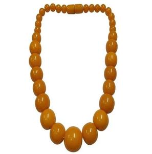 Handcrafted Resin Angel Style Jewelry Necklaces with Antique Finishes Dual Tone Floral Patterns Party Accessory - Product Image 3
