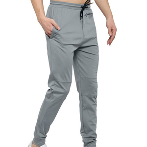 DAIZEN STAR Men's Gray Quick Dry Polyester/Cotton Sweatpants Elastic Waist Drawstring Casual Joggers Side Pockets Midweight - Product Image 5