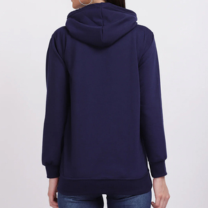 Heavyweight Hooded Pullover Hoodies Women's 100% Cotton Fleece Breathable Warm Winter Streetwear Anti-Wrinkle Windproof Custom - Product Image 2