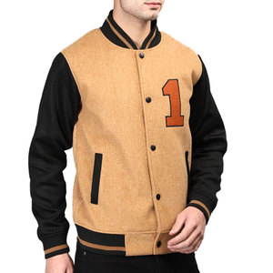 Chaqueta Letterman de Tela Cálida, Estilo Moderno, para un Look Urbano - Product Image 1