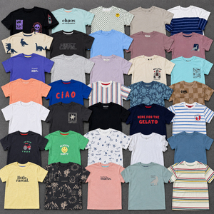 เสื้อยืดเด็กแขนสั้นพิมพ์ลาย ผลิตในบังกลาเทศ ผ้าฝ้าย ระบายอากาศดี สีสันหลากหลาย ลายกราฟิก  แบบคละสี - Product Image 4