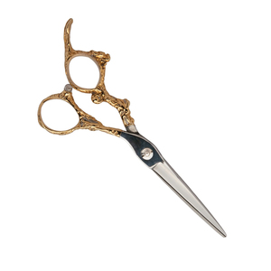 Tijeras de Barbero de la Mejor Calidad, Cuchillas Ultra Afiladas con Acabado Espejo, Tijeras para Cortar Cabello con Mango Dorado, Tijeras de Peluquería - Product Image 1