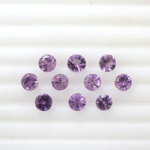 Piedras preciosas sueltas de amatista púrpura natural, corte redondo, 5 mm, calibradas, certificadas, piedras de amatista redondas para la fabricación de joyas. - Product Image 3