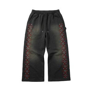 Pantalones Deportivos de Invierno Impermeables de Felpa Francesa Personalizados |   Pantalones Deportivos Extra Grandes con Lavado Ácido Estilo Vintage |   Marca Privada OEM - Product Image 1