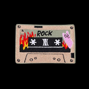 Chibi Embroidered Lace Eco-Friendly Rectangle Customized <b>Sew</b>-On Fabric <b>Pin</b> Badge for Garment Application - Product Image 1
