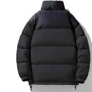Blouson matelassé ample personnalisé pour homme, color block, idéal pour le ski, les voyages et la randonnée, avec option de marquage OEM et impression sérigraphique - Product Image 2