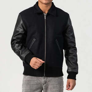 Chaqueta Varsity Casual de Primavera, Tejida, Sólida, Elegante y a la Moda, de Manga Larga, Impermeable, Resistente al Viento y Transpirable - Product Image 5