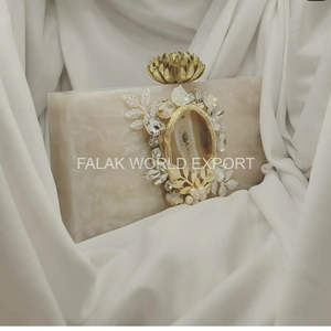 FALAK WORLD EXPORT-Pochette vintage pour mariage, pochette de soirée de style bohème, ensemble portefeuille et sac faits à la main - Product Image 2