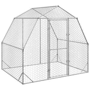 Grand enclos à poules durable en acier galvanisé, cage pour animaux, produit pour enclos à poules - Product Image 2