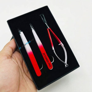 Juego de Tijeras de Precisión con Logotipo Personalizado, Pinzas Inclinadas y Puntiagudas para Cejas, Acero Sostenible, Cuidado Personal para Cejas - Product Image 4