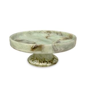 Mint green best quality polished handmade epoxy resin swirl <b>cake</b> <b>stand</b> for VIP parties Newly arrival resin cup <b>cake</b> <b>stand</b> - Product Image 1