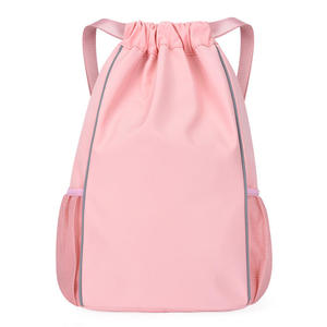 Hot Sale Customized Logo High Quality Sports Fitness Travel <b>Waterproof</b> Backpack 210d Cheap Polyester <b>Drawstring</b> <b>Bag</b> for Students - Product Image 1
