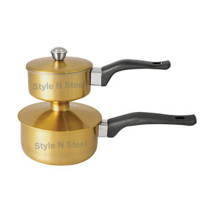 Casserole à couscous en acier inoxydable antiadhésif doré, pot à soupe pour cuisinière à gaz et à induction, poêle à double paroi, Cuscuzeira - Product Image 2