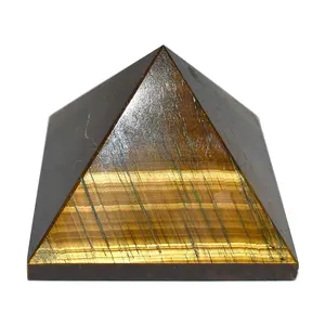 Pirâmide de cristal de quartzo transparente natural, pirâmide de pedra preciosa: pirâmide cristal