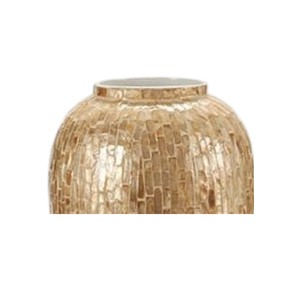 Vase haut de gamme en or incrusté de nacre, artisanat fait main du Vietnam - Product Image 2