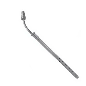 Tube d'aspiration Poole courbé de 10 pouces, instrument médical chirurgical, acier inoxydable de qualité allemande, réutilisable, autoclavable - Product Image 2