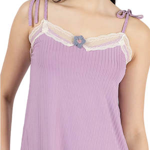 ชุดลำลองแสนสบายสำหรับผู้หญิง เสื้อแขนกุด กางเกงขาสั้น สไตล์สบายๆ ชุดลำลองสำหรับใส่ทุกวัน - Product Image 4