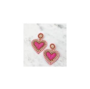Boucles d'oreilles créoles tendance, faites main, brodées de perles de rocaille, légères, pendantes, audacieuses, pour mariage et occasions festives - Product Image 4