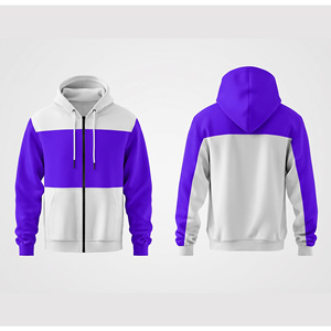 Sweat-shirt à capuche unisexe avec fermeture éclair intégrale, impression de logo personnalisée, haute qualité, veste à capuche pour hommes, femmes et jeunes, vêtements de sport - Product Image 1