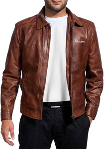 Chaqueta de Invierno Acolchada de Cuero Ecológico para Hombre, Tejido de Lana, Cierre de Cremallera, Forro de Spandex, 300g, Precio de Fábrica OEM - Product Image 2