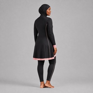 Ensemble Burkini Modeste Femme Couvrant Entièrement Léger Séchage Rapide Écologique Décontracté Plage Protection UV - Product Image 4