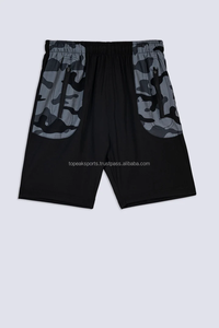 Pantalones Cortos Bermuda para Hombre, Color Negro Sólido, con Cordón Ajustable, de Secado Rápido, Estilo Casual, con Bolsillo Trasero con Cremallera, Cintura Media, Tela de Poliéster - Product Image 2