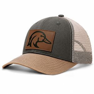 Gorra Trucker con Parche de Cuero, Ajustable, Estilo Béisbol, para Hombre y Mujer, Venta al Por Mayor OEM - Product Image 1
