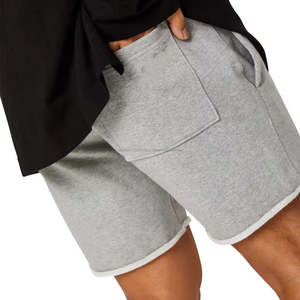 2024 Streetwear fabricant poids lourd en gros respirant éponge française impression graphique 100% coton personnalisé hommes lavage à l'acide Shorts - Product Image 2