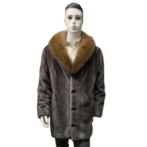 2023 <b>Men's</b> Winter Real Fur Collection Genuine Mink Fur Coat Oversize <b>Long</b> Style Male Luxury Fur Coats Mink <b>Jacket</b> - Product Image 1