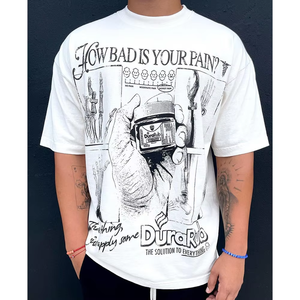 T-shirt col rond en coton épais 100% surdimensionné New York NY pour hommes, impression personnalisée de haute qualité, t-shirt avec logo pour hommes - Product Image 3