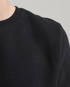 เสื้อกันหนาวผ้าฝ้ายระบายอากาศได้ดีสำหรับผู้ชายเสื้อสเวตเชิ้ตสำหรับผู้ชายผ้าคอตตอนโชว์ไหล่ปล่อยผ้าหนาหนาพิมพ์โลโก้ได้ตามต้องการ - Product Image 1