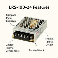 Alimentation électrique à découpage AC-DC à sortie unique 12V de l'industrie LRS d'origine de Taiwan