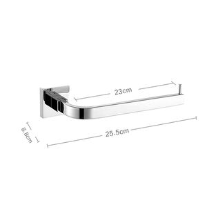 Elegante gancio portasciugamani quadrato color argento con finitura in acciaio inossidabile 304 - KJ51309 - Product Image 2