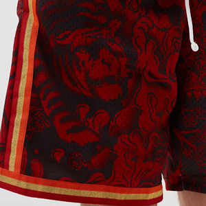 Pantalones Cortos de Baloncesto Rojos de Color Sólido para Hombre de los Miami Heat, Cintura Media, Cordón Ajustable, Secado Rápido, Transpirables, Estilo Deportivo, Impresión Digital - Product Image 5