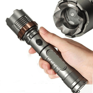 Torcia LED Ricaricabile con 5 Modalità e Zoom, per Escursionismo e Campeggio, con Batteria e Caricatore - Product Image 6