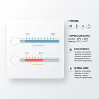 Système de pompe à chaleur Mini VRF série Midea Atom, solution HVAC commerciale écoénergétique pour les projets de bureaux, d'hôtels et d'appartements