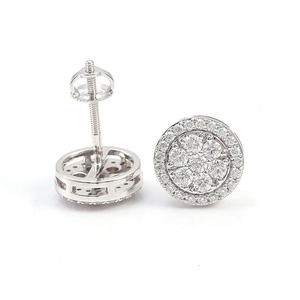 Élégantes boucles d'oreilles en argent sterling 925 avec diamant moissanite couleur D VVS1 pour mariage, anniversaire et usage quotidien luxueux - Product Image 4