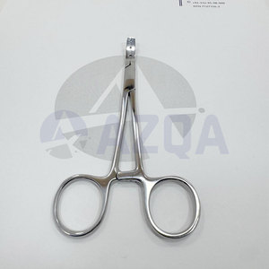 Pinces à ancrage dermique en acier inoxydable de 5,5 pouces à trois trous 1,2 mm/1,6 mm/2 mm pour piercing corporel professionnel, logo personnalisé AZ-DAHF-02 - Product Image 4