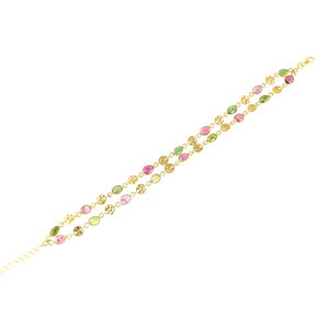 Pulsera de Turmalina Chapada en Oro a Bajo Precio para Mujer, para Compromiso, Boda o Fiesta - Product Image 2